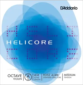 Helicore Octave Violin Single A String, 4/4 Scale, Medium Tension