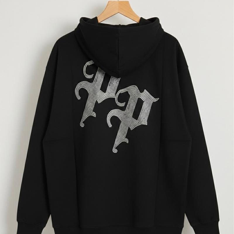 Peso P rhinestone unisex adult hoddie