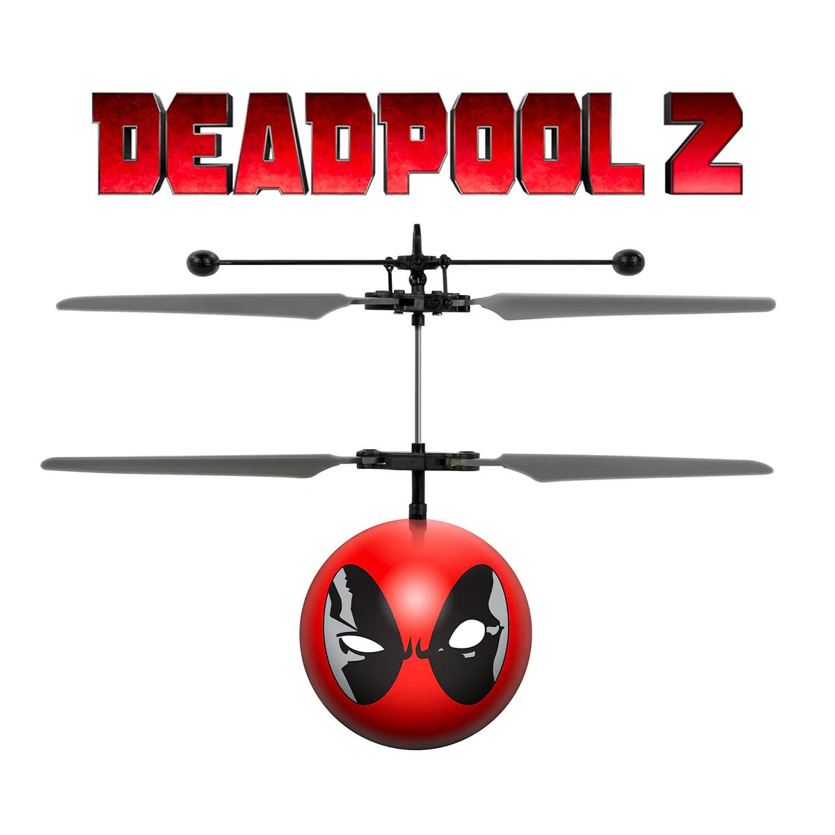 Marvel IR UFO Helicopter Ball  - Captain America, Iron Man, Hulk, X-Men Deadpool, Spider-Man, Thor, Black Panther, Guardians of the Galaxy - Officially Licensed