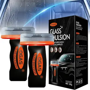 OGAS Car Handheld Oil Film Removal Paste, forremoving oil film from car windshields and windows,improves windshield clarity, ensures safe driving,compact, portable, and quick stain removal.