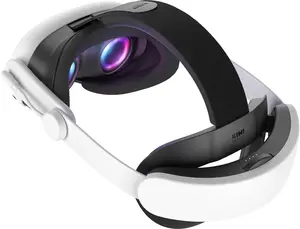 KIWI design K4 Boost Battery Head Strap for Meta Oculus Quest 3/3S, Adjustable VR Headband Accessories with Dual Charge, Extend Playtime & Reduce Facial Stress for Kids and Adults hardware rechargeable