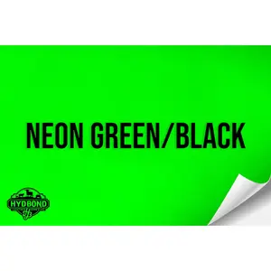 NEON GREEN/BLACK HYDBOND LEATHERETTE SHEET (12"x24") ULTRAHYD®