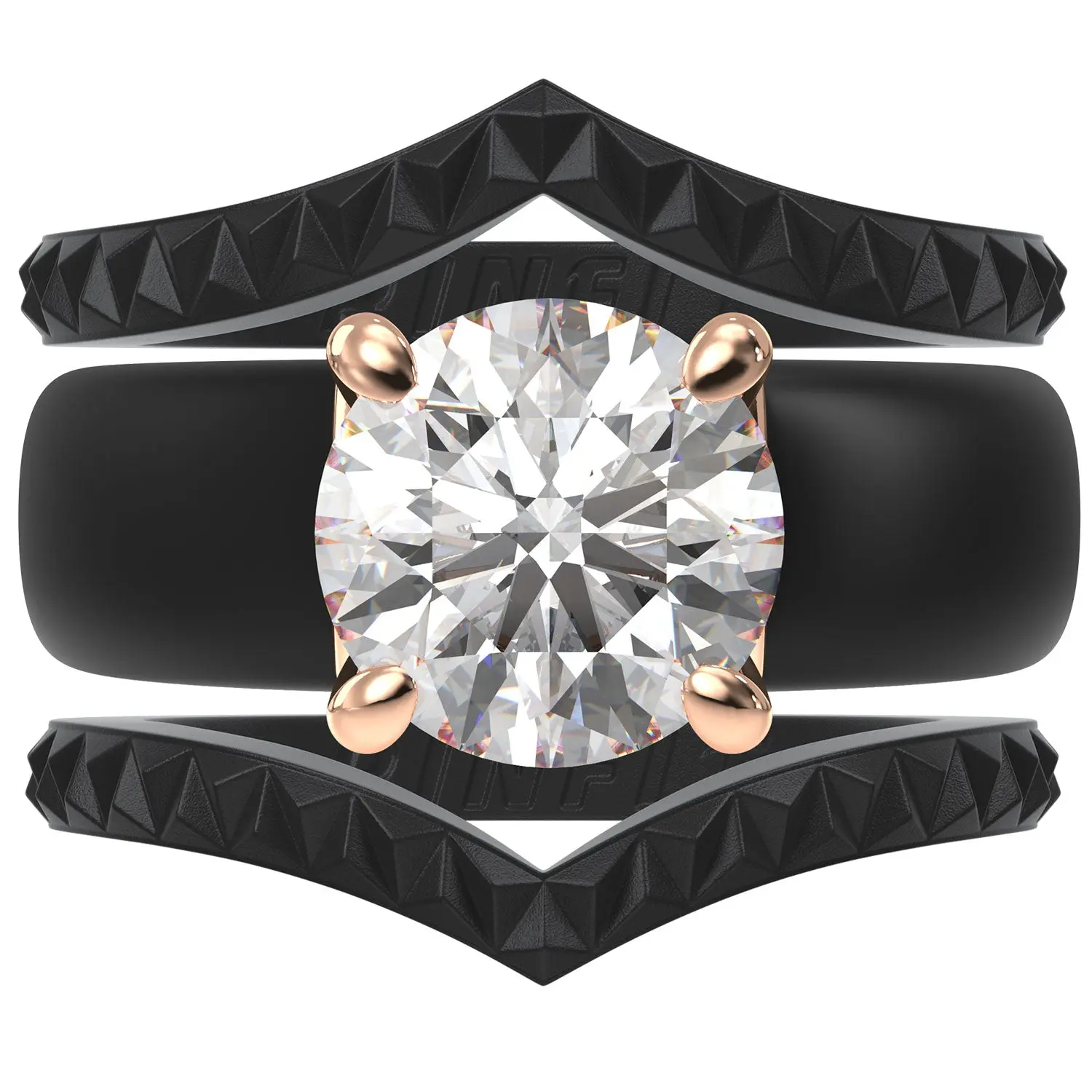 Black and Rose Gold