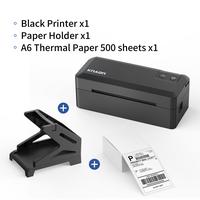 Black Printer + Label Paper 500PCS +Holder