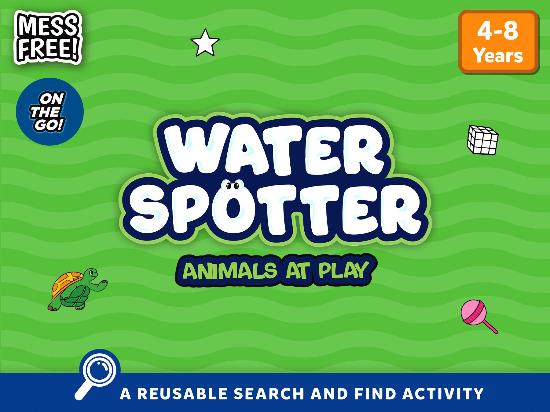 Skillmatics Reusable Search & Find Book - Water Spotter, Mess-Free Learning Activity, Stocking Stuffers, Christmas Fun, Travel Toy, Gifts for Boys & Girls Ages 4 to 8