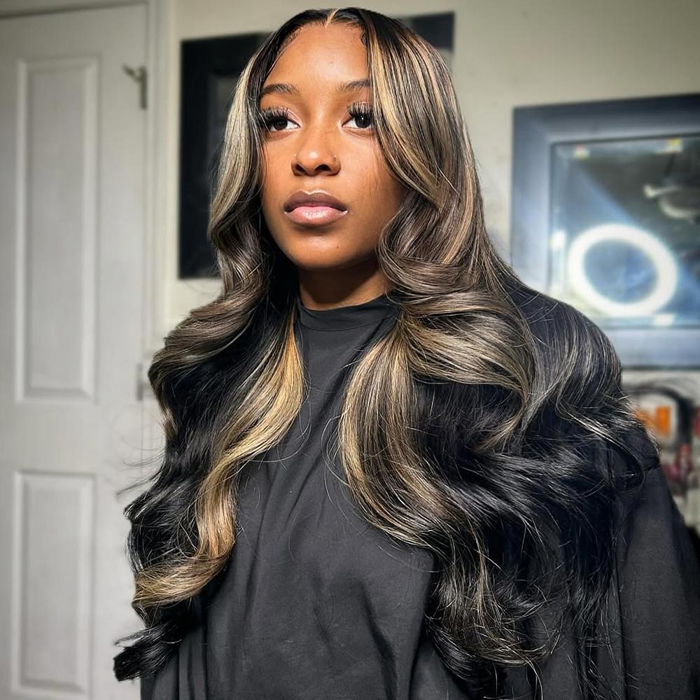 P1B/27 Highlight Blond 13x4 13x6 HD Lace Front Wigs Human Hair Body Wave Wig 180% Density SpringStatements