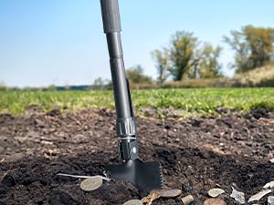 [3 OFF] Best Gift GoGonova Waterproof Metal Detector for Adults & Kids, with High Accuracy Lightweight 8" Search Coil, All Metal & Disc Modes Tool Portable