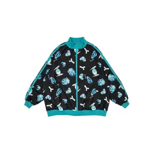 Hatsune Miku Forever Black Mint Jersey Oversized Jacket