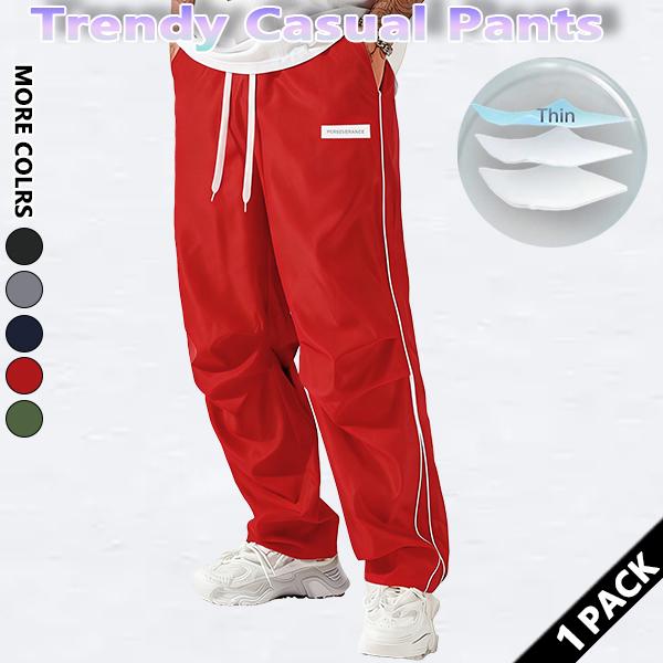 Loose Sports Pants Men's Trousers Grey Side Stripeswith Gold Accent Stripe Comfortable DesignAthleisure Style Bottoms Athletic Bottoms Gymwear Halloween Gifts