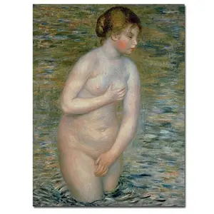 Trademark Fine Art Giclee Print - Nude in the Water 1888 Trademark Fine Art Giclee Print - Nude in the Water 1888