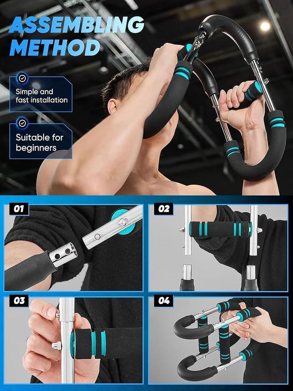 TikTok Viral Twister Arm Trainer | 60-100lb Adjustable Chest Tool | Desk Workout for Shoulder & Arm Muscles | Office Fitness Gadget