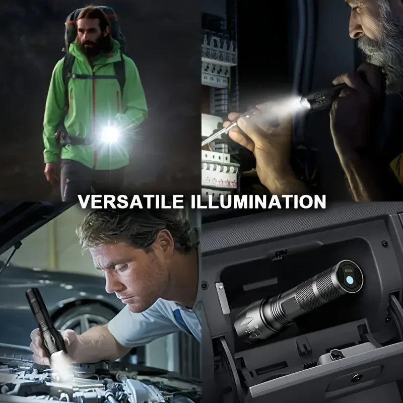 LED Flashlights,Portable Flash Light With 5 Modes & Zoomable,Bright Torch For Camping, Hiking Outdoor, Home Emergency Lighting