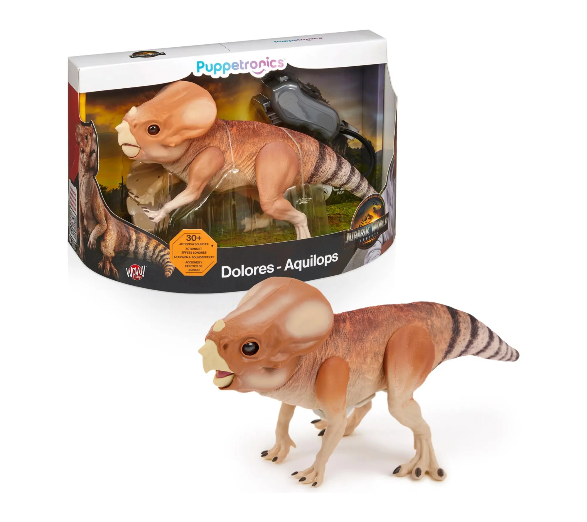 WOW STUFF Jurassic World Dolores Deluxe Puppetronic