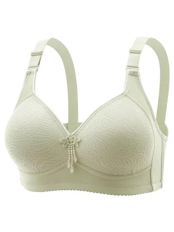 Women's Wireless Push-Up Bra 6-Pack Adjustable Hook & Eye Closure Soft Breathable Medium Support Daily Versatile Lingerie