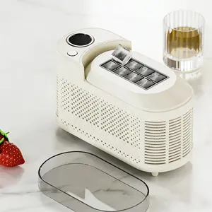 CNCEST Small Portable Ice Maker Machine 26lbs/24H Mini Compact Countertop Ice Maker with 12V Car Adapter - 8 Bullet-Shaped Ice Cubes in 15 Mins for Home, Kitchen, RV & Camping