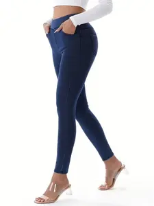 Women's High-Waisted Stretchy Soft Belt Pocket Nine-Point Pants Slim-Fitting Daily Cycling Wear Sweatpants for Comfort summerwins,summerwins
