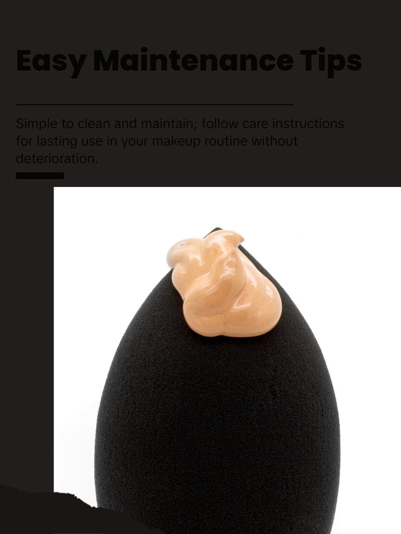 Palladio Makeup Blending Sponge - Ultra Soft Latex Free Teardrop Shape for Flawless Application & Airbrushed Finish - Cruelty Free Vegan Beauty Tool