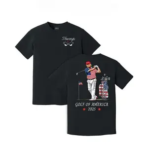 YD.S Print Cotton T-Shirt -[Graphic Tee]Trump Golf of America 2025 Shirt for Men for Women, Trump's Love of Golf Sweatshirt, Trump Gift Hoodie, Casual Cotton Top