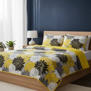 Lana Glory 3pc Quilted Coverlet Lime Green Comforter Set with Quilted Design for Cozy Comfort and Easy Care