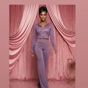 I AM GIA Iconic Velour/Jersey Sweatsuit Set