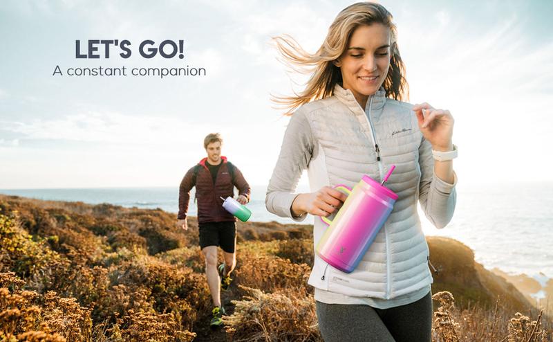 Meoky [Live Exclusive] 50 oz Tumbler with Handle and Straw, Stainless Steel Vacuum Insulated Tumbler with Lid and Straw, Keeps Cold for 36 Hours, 100% Leak-proof, BPA-Free, Non-slip Base,Valentine's Day gift Vacuumflask Drinkware