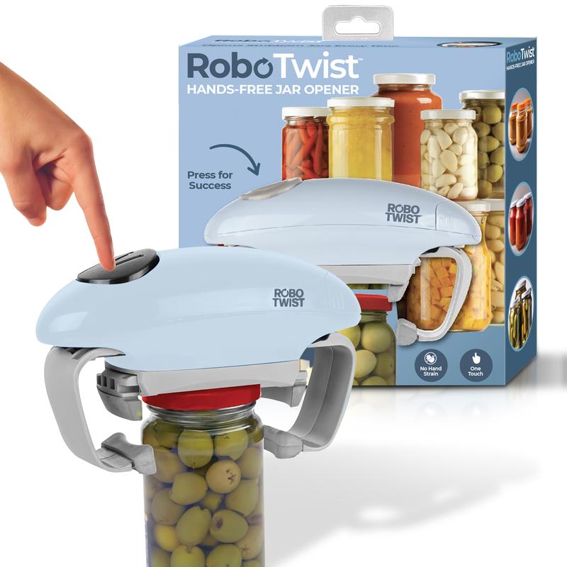 RoboTwist Automatic Jar Opener, Deluxe Accessibility Model with Enhanced Torque, Hands-Free Electric Opener for All Jar Sizes – Ideal for Limited Grip Strength and Easy for Anyone to Use