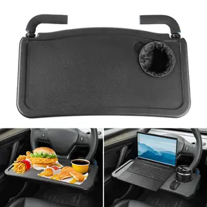 Car Steering Wheel Desk Car Table for Eating/Working/Laptop, Car Seat Stand Trays Multipurpose Travel Car Accessories