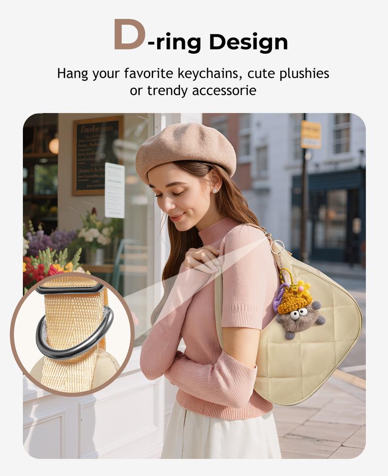 Crescent Moon Bag Aesthetic 2026 ~Single Strap Purse for Women | Soft Macaron Color Crossbody Bag ~ Small but Mighty Capacity ~ Cute Boho Daypack & Shoulder Bag