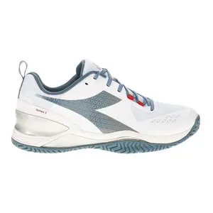 diadora Mens Blushield Torneo 2 All Ground Tennis Sneakers Shoes - Blue, White