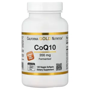 California Gold Nutrition CoQ10, 200 mg, 120 Veggie Softgels
