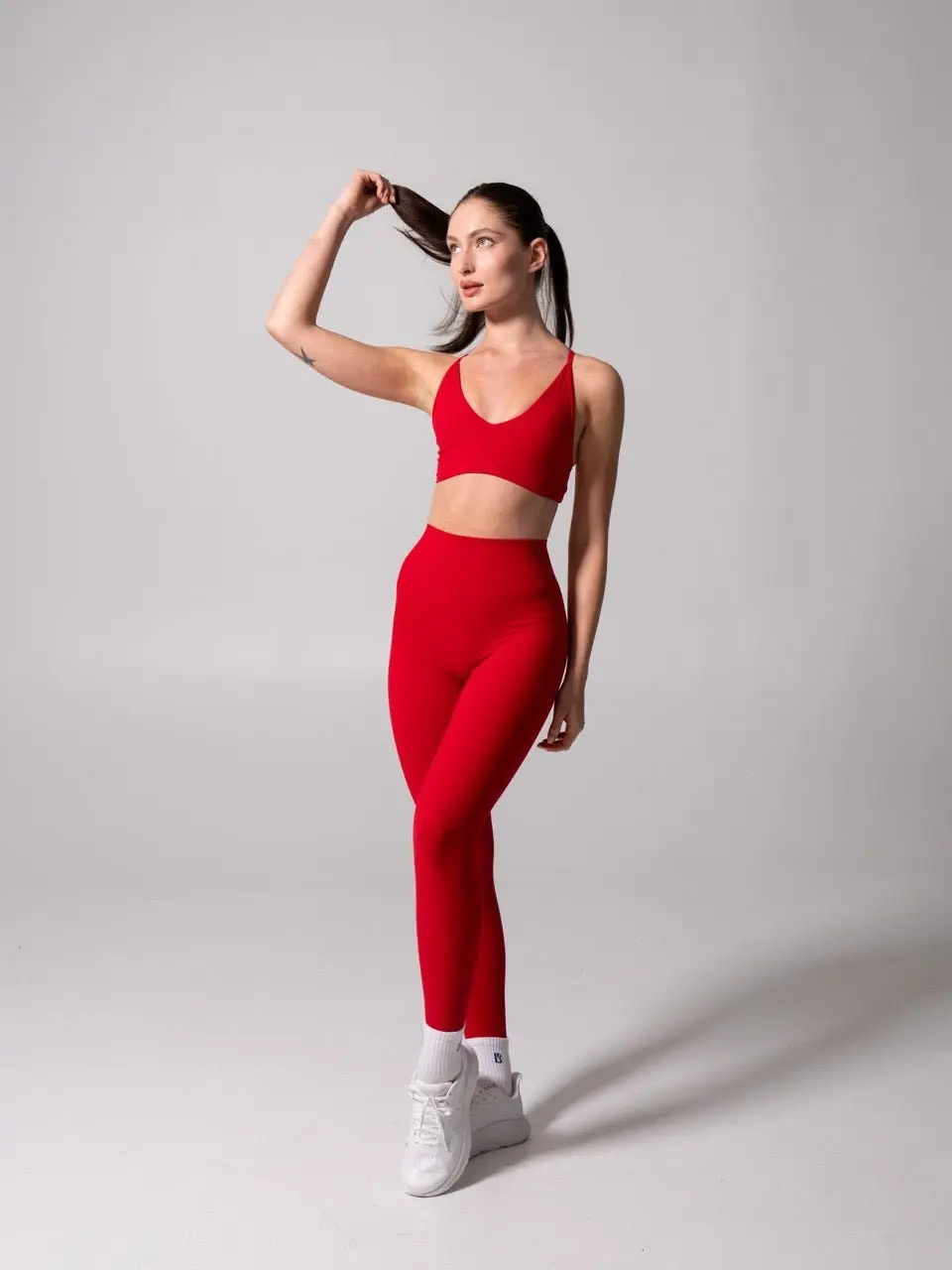 Micro Legacy Legging - Lipstick Red