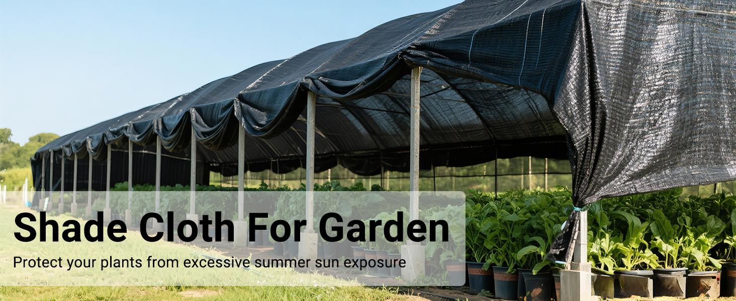 10ft×13ft Black Breathable Sun Shade Mesh, Net with Thickened Stitched Hems & Reinforced Grommet Fasteners, Multi Scene Outdoor Sun Cover for Garden Greenhouse Chicken Coop Patio Outdoor Dining Space uv-resistant reinforce rivet dustproof protection