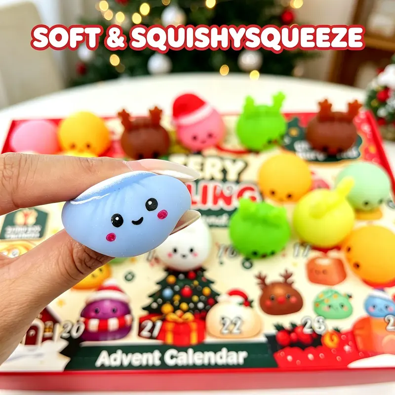 Home Supplies: Christmas Mini Squishies Advent Calendar 2026 - TikTok Shop