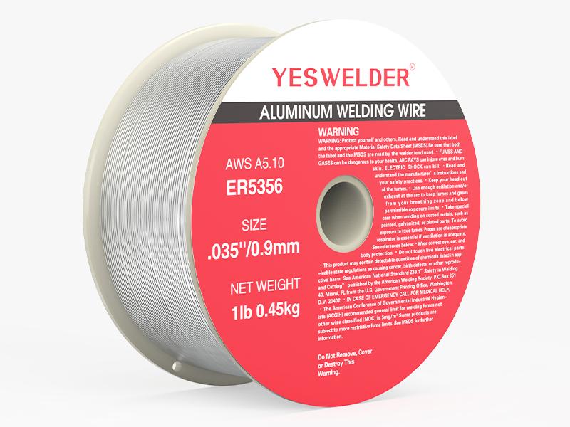 YESWELDER ER5356 .030"/.035" Diameter 1LB Spool Magnesium Aluminum MIG Welding Wire