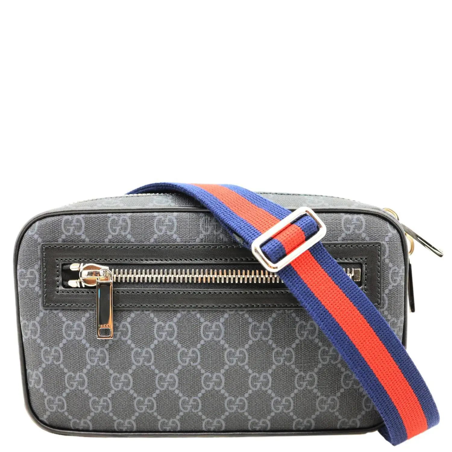 Pre-owned GUCCI Canvas Belt Bags GG Supreme Bumbag Black 792094