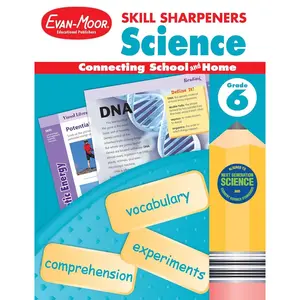 Evan-Moor Skill Sharpeners Science Workbook, Grade 6, Physical, Life, and Earth Science, Activities, Chromosomes and DNA, Genetics, Energy, Weather Causes, Plate Tectonics, Climate Change, Homeschool Paperback – Student Edition, January 1, 2015
