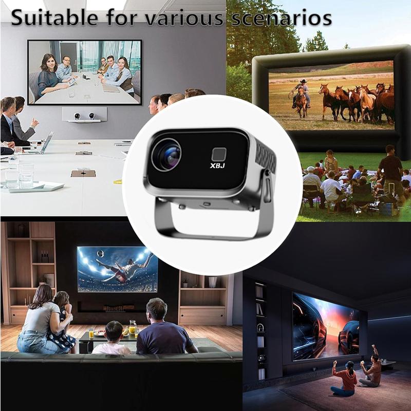 Projector,Support 4K/1280P HD Bluetooth Projector with Speaker,Outdoor Portable Movie Mini Projector,Compatible with Laptop,Smartphone,TV Stick,Xbox,PS5,Best Birthday Gift Screen Usb Audio Flash