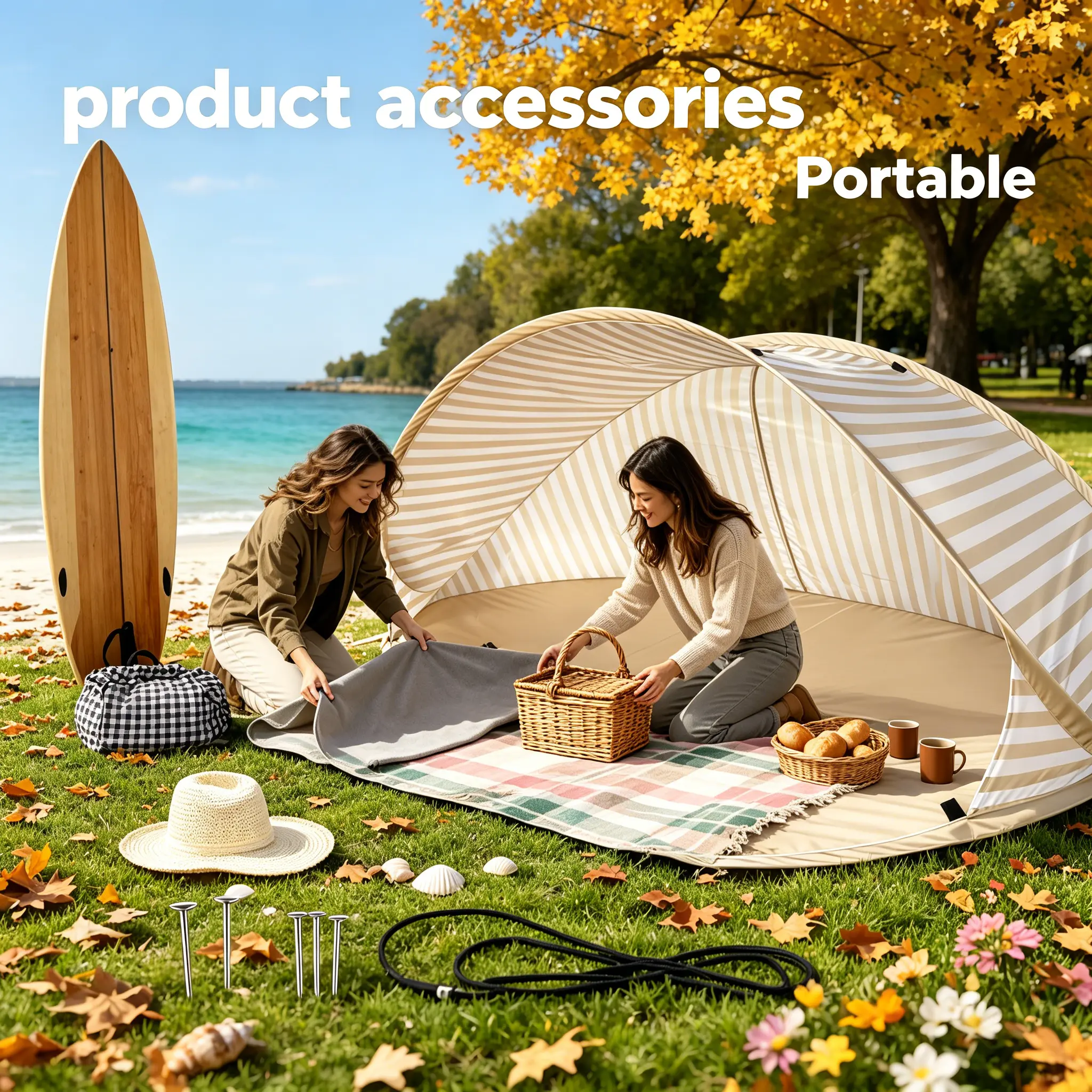 Family Pop-Up Beach Tent 2-Person – Zero Assembly, Instant Outdoor Canopy for Camping, Picnic, Park & More