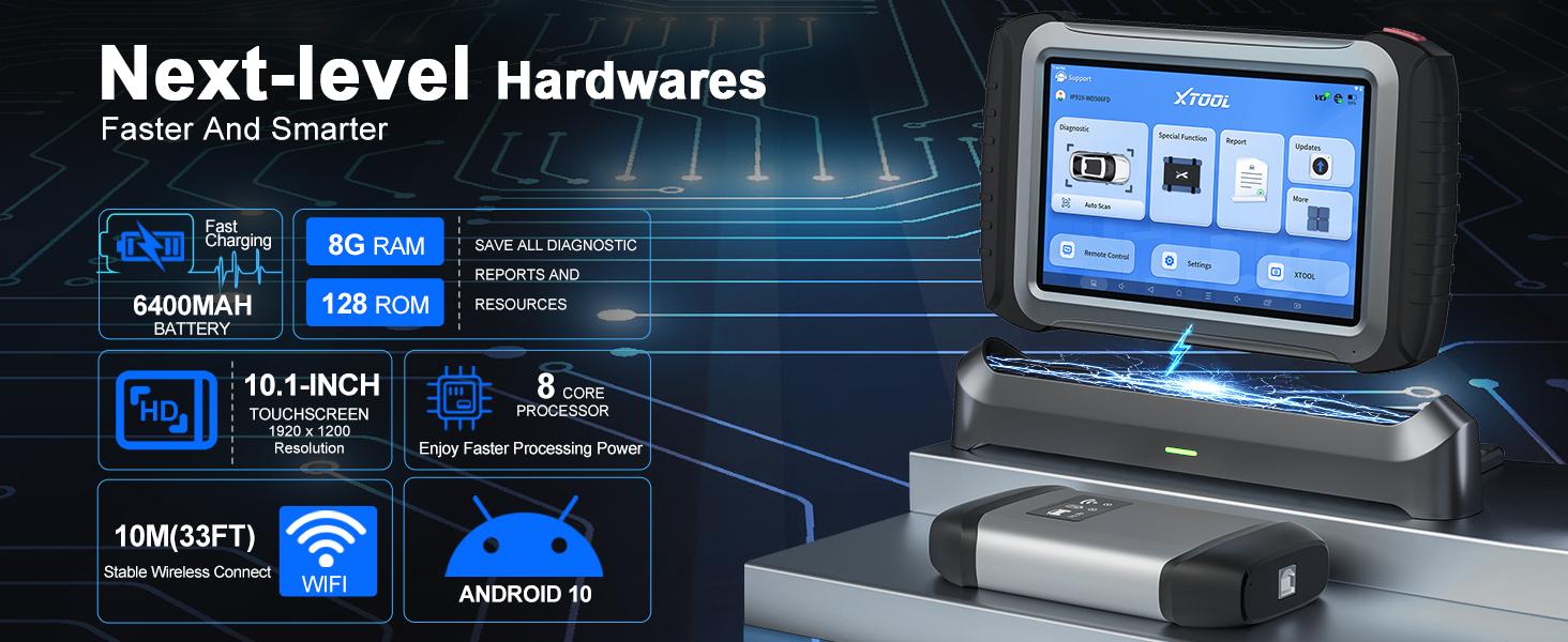 XTOOL IP919 PRO OBD2 Scanner Full System Diagnostics, Topology Mapping, ECU Coding, 42+ Resets, with DoIP/CAN FD/AutoAuth Support
