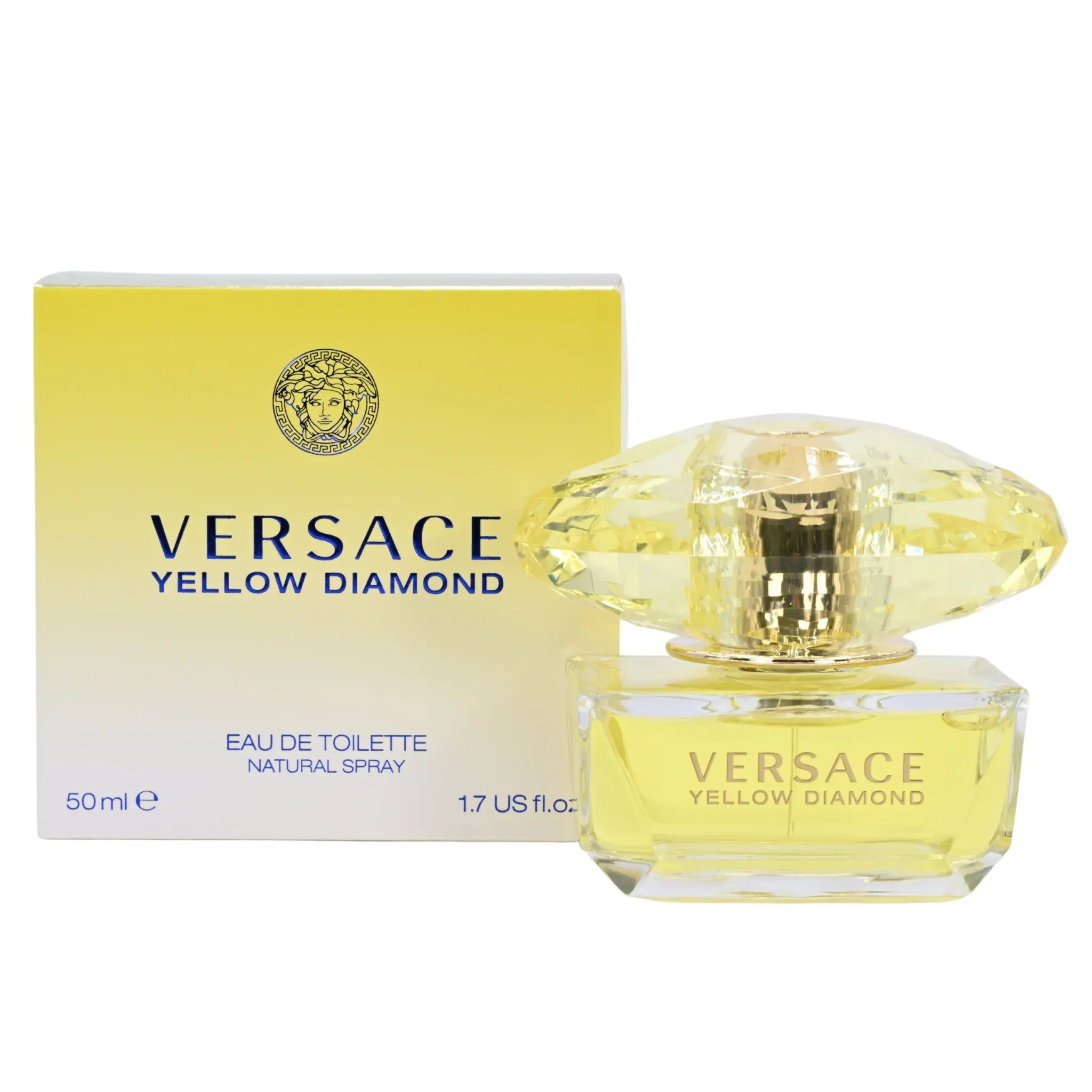 VERSACE Yellow Diamond Women's EDT Fragrance, 1.7 fl oz Citrus Floral Woody Scent Perfume for Women, New in Box, Perfumes For Women