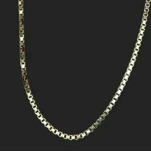 Golden Box Chain Necklace Silver 925