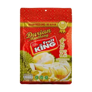 FRUIT KING Freeze Dried Durian 50g - Premium Thai Golden Pillow Durian Crisps, Natural Fruit Snack