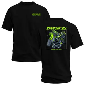 Straight Six FSD Supply Co T-shirt, 2 Sides Print Turbo Diesel Engine Graphic Tee, Soft Cotton Blend Unisex T Shirt, Diesel Performance Street Wear Graphic Tee, Summer Outfits Gift for Men Truck Guys