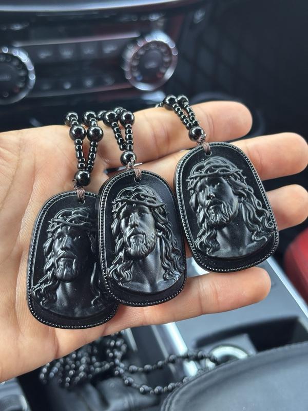 Jesus  Handmade Rosary Necklace - Elegant Unisex Design with Intricate Bead and Medallion, High-Quality Material for Adults San Judas