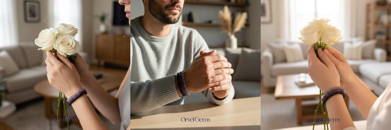 Protect Your Energy Healing Crystal Bracelet Stack | 4mm Protection Stone Beads | Unisex Jewelry for Men & Women Stackable