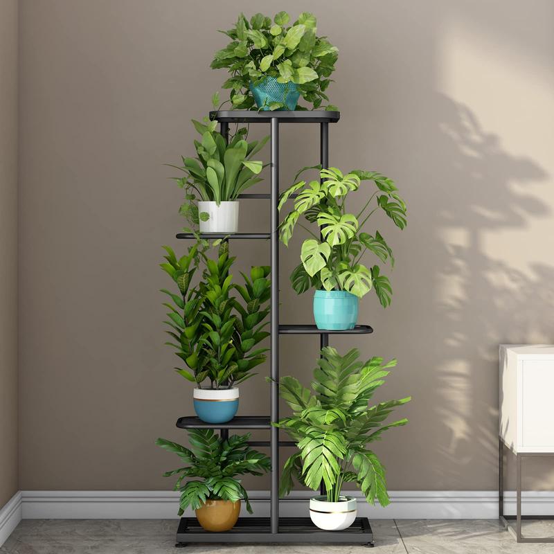 4/5/6 Tier 5/6/7 Potted Metal Plant Stand for Patio Garden Corner Balcony Living Room Organiser Racks Pad Shelf Home Decorative