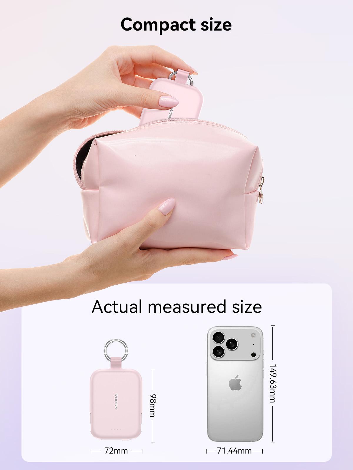 RORRY 5000mAh Portable Dual Cable Power Bank with Keychain for iPhone Android iPad Switch Lightweight Compact Gift Efficient Charging Stylish Design RORRY 5000mAh Portable Dual Cable Power Bank with Keychain for iPhone Android iPad Switch Lightweight Compact Gift Efficient Charging Stylish Design