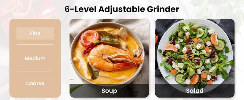 Salt and Pepper Grinder Set Electric,Rechargeable Salt and Pepper Shakers Stainless Steel with USB C Dual Charging Base,Upgraded Large Capacity,Adjustable Coarseness,Ideal for Mom