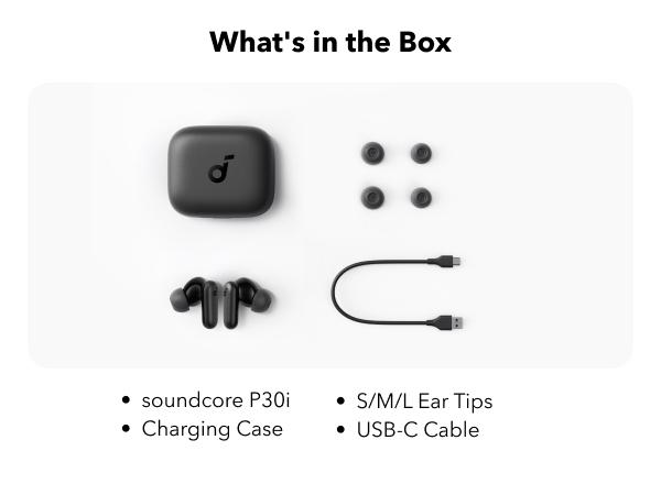 [Refurbished]soundcore P30i by Anker Noise Cancelling Earbuds, Strong and Smart Noise Cancelling, Powerful Bass, 45H Playtime, 2-in-1 Case and Phone Stand, IP54, Wireless Earbuds, Bluetooth 5.4 #tiktokshopsummersale, True Wireless Earbuds, Deep Bass Earbu
