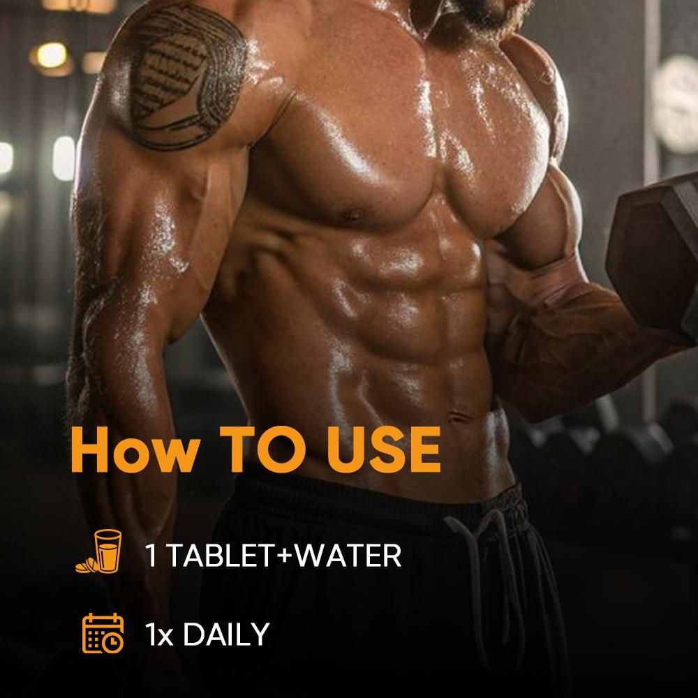 DrBioCare Men’s Testosterone Support – Stamina, Strength,Power& Performance| Effervescent Tablets with L-Arginine, Shilajit, Maca & Ashwagandha